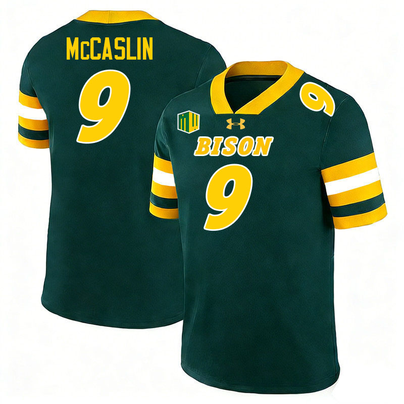North Dakota State Bison #9 Kelton McCaslin College Football Jerseys,Uniforms-Green